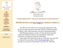 Tablet Screenshot of mariacallasmuseum.org